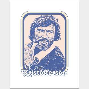 Kris Kristofferson // Retro Style Country Music Fan Gift Posters and Art